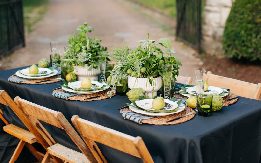 A BOUNTIFUL SUMMER DINNER TABLE