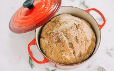LEMON ROSEMARY NO-KNEAD BREAD