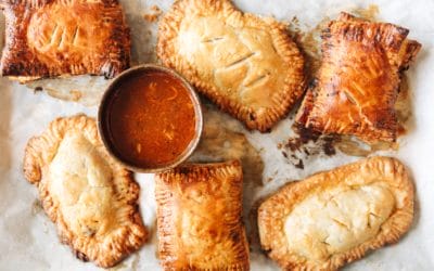Irish Beef Stew Hand Pies with Goat Cheese