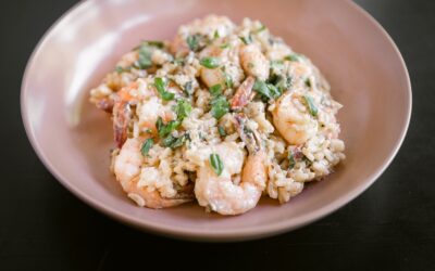 Shrimp and Goat Cheese Risotto